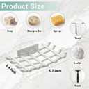 2 x Bar Soap Holder for Shower Wall, Self Draining Plastic Bar Soap Dish Tray Container Case for Bathroom Sink, Adhesive Shower Soap Dish Holder Wall Mounted, White 2 Pack