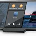 9.26'' Carplay Screen for Car with 2.5K Dash Cam and 1080P Backup Camera Portable Wireless Android Auto Screen GPS Navigation Mirror Link Voice Control Hands-Free for iOS 11+ Android 11+