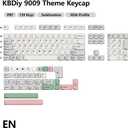 KBDiy 9009 Retro Keycaps Set, 139 Keys KOA Profile PBT Dye-Sublimation Custom Keycaps, Compatible with 60% 65% 75% 100% Cherry Gateron MX Switches Mechanical Keyboards