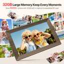 Frameo 10.1" Digital Picture Frame, Smart WiFi Digital Photo Frame with 1280x800 HD IPS Touch Screen 32GB Memory Auto-Rotate Wall Mounted, Share Photos/Videos from Phone Anywhere