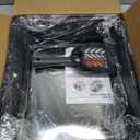 Stainless Steel Litter Box | Metal Kitty Litter Box with Lid High Sided for Small Cats or Injured Cats, Bunny Litter Boxes, Low Entry, Odor-Free, Non-Stick,Includes Scoop (Dark Gray, Small)