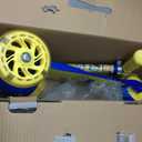 Self Balancing Kick Scooter with Light Up Wheels, Extra Wide Deck, 3 Wheel Platform, Foot Activated Brake, 75 lbs Limit, Kids & Toddlers Girls or Boys, for Ages 3 and Up