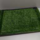 HQ4US 4 LEGS Dog Grass Pad with Tray Small 23" x 16", Dog Puppy Litter Box with Odor Free Artificial Grass Pee Pads for Dogs Potty Tray with Hemmed Edge, Realistic for Indoor Balcony