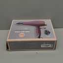 INFINITI PRO by CONAIR Hair Dryer, 1875W Blow Dryer with Diffuser and Concentrator Attachments, AC Motor with Ceramic Technology, 3 Heat & 2 Speed Settings, Plum