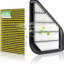 Engine and Cabin Air Filter Set for 2009-2017 Chevrolet Traverse, 2007-2016 GMC Acadia, 2008-2017 Buick Enclave, 2007-2010 Saturn Outlook - Replacement Accessories #CF11663 CA10110