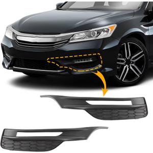 Fog Light Grill Cover Frame Lamp Shade Under Front Bumper for Honda Accord Sedan 4 Door 2016 2017 71112-T2F-A61 71102-T2F-A61 Car Accessories (Right Passenger Side)