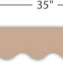 2 x Teacher Created Resources Light Brown Scalloped Border Trim (TCR7129)