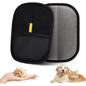 Pet Hair Remover, Electrostatic Pet Hair Removal Gloves, Reusable Cat & Dog Hair Remover for Couch, Furniture, Carpet, Car Seat, Upgraded Animal Fur Removal Tool, Cat Grooming Gloves-1 PCS