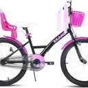 KEANO Zinnia 20 Inch Kids Bike for Girls Ages 3-10 Years, Girls' Bikes with Training Wheels, Streamers, Basket and Doll Seat, Children Bicycles