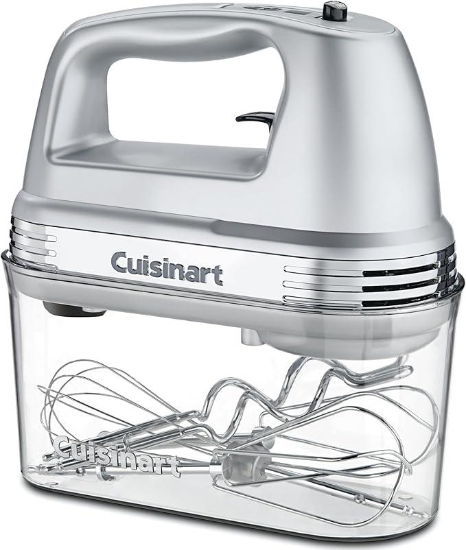 Cuisinart Power Advantage PLUS 9-Speed Hand Mixer, 220W-Motor Hand Blender Electric Mixer with 9 Speed Settings, XL Dishwasher-Safe Beaters, 3 Low Mixing Speeds, Storage Case, HM-90BCS, Brushed Chrome Cuisinart Power Advantage PLUS 9-Speed Hand Mixer, 220W-Motor Hand Blender Electric Mixer with 9 Speed Settings, XL Dishwasher-Safe Beaters, 3 Low Mixing Speeds, Storage Case, HM-90BCS, Brushed Chrome