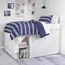 Nautica - Twin/Twin XL Comforter Set, Soft & Reversible Cotton Bed Set for Year Round Comfort, 2 Piece Striped Bedding with Matching Pillowcase (Craver Navy)