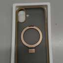 Chicfun 3-in-1 [Magnetic+Kickstand+Ring Holder] for iPhone 16 Plus Case with Stand Ring Holder,Compatible with MagSafe, Military Shockproof Kickstand Case iPhone 16 Plus Desert Titanium