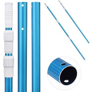 UNCO- Telescopic Pool Pole, 12Ft, Adjustable 3Piece Expandable Step-Up, Telescopic Pole, Pool Poles for Cleaning, Pool Cleaning Pole, Pool Brush Pole, Pool Pole Telescopic, Telescoping Pool Pole