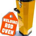 22 Lb Portable Welding Rod Oven | 110V - 300 Watt - Max Temp 300F - 18 Inch Rods Fit - Lid Locks Shut - Holds 22 Pounds | Best Used For Low Hydrogen and Stainless Welding Rods.