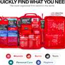 Large First Aid Kit for Car, Travel & Home - Emergency Kit for Hiking, Camping, Backpacking and Outdoors - Includes Zip Stitch Wound Closure Strips