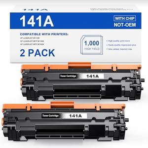 Skydo 141A Toner Cartridge 2 Black (with chip) Compatible 141 A Toner Replacement for HP 141A W1410A 141X W1410X Black Toner Cartridge to Use with LaserJet Pro M110w MFP M140w M139 (2 Black)