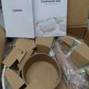 CAROTE Non Stick Frying Pan Skillet, Omelet Pan, Healthy Non Toxic Granite Chef Pan, Induction Compatible Egg Frying Pan with Heat-Resistant Handle, PFOA-Free,Cream White, 10"