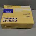 THREAD SPREAD 100% Egyptian Cotton Sheets Queen Size - 600 Thread Count Sheet Set Queen, 4 PC White Luxury Sheets Queen Size, Extra Soft, Cooling Sateen Weave Deep Pocket Sheet, Fits Mattress upto 18"