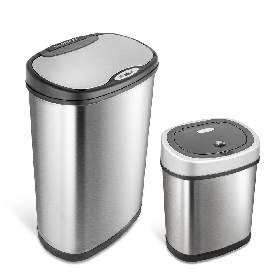 Rectangular Motion Sensor Trash Can 13.2 Gallon & 3.2 Gallon | CB-DZT-50-13/12-9