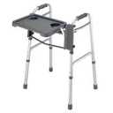 DMI Walker Tray, Rollator Tray, Mobility and Walker Accessory Tray Table Fits Most Standard Walkers, Folding with Two Cup Holders and Tool Free Assembly, 16 x 11.8