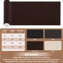 Shagoom Leather Repair Patch, 17X158 inch Strong Sticky Repair Patch Self Adhesive Waterproof, DIY Large Vinyl Patches for Couches, Furniture, Sofa, Car, Chair (DBrown, 17X158 inch)