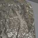 Hahuho 50 inch Round Sequin Tablecloth Champagne, Glitter Tablecloth for Bridal Shower Decorations, Birthday, Wedding, Dessert, Banquet50 inch Round, Champagne