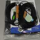 Windows Screen and Screen Door Repair Kit, 48"x118" Charcoal Fiberglass Mesh with Rolling Tool/Hook/Ruler/Cutter/Spline - Window Screen & Sliding Screen Door Replacement for Windows, TOOLTRIZ