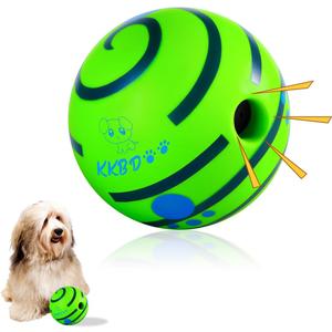 HYQ Interactive Squeaky Dog Ball - 2.75 Inch Toy for Small, Medium, Large Dogs and Puppies to Keep Them Busy