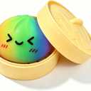 Colorful Dumpling Squishies New Mystery Rainbow Squishies Dumpling with Box Stress Relief Balls Sensory Toys Desk Squeeze Toys Gift