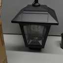 PASAMIC Solar Wall Lanterns Outdoor, 70 Lumens Hanging & Wall Mount Solar Porch Lights, IP65 Waterproof Dusk to Sconce Lights for Deck, Patio, Fence, Garage, Extra Replaceable Bulb, 2 Pack