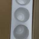 3 Pack Alabaster White Cylinder Glass Lamp Shade Replacement with 1-5/8-inch Fitter Opening for Ceiling Fan Light Kit Wall Sconce Pendant Light Fixture G0121