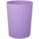 JiatuA Small Trash Can Plastic Wastebasket Round Garbage Container Bin for Bathroom, Kitchen, Bedroom, Home Office, College Dorm, Taro Purple