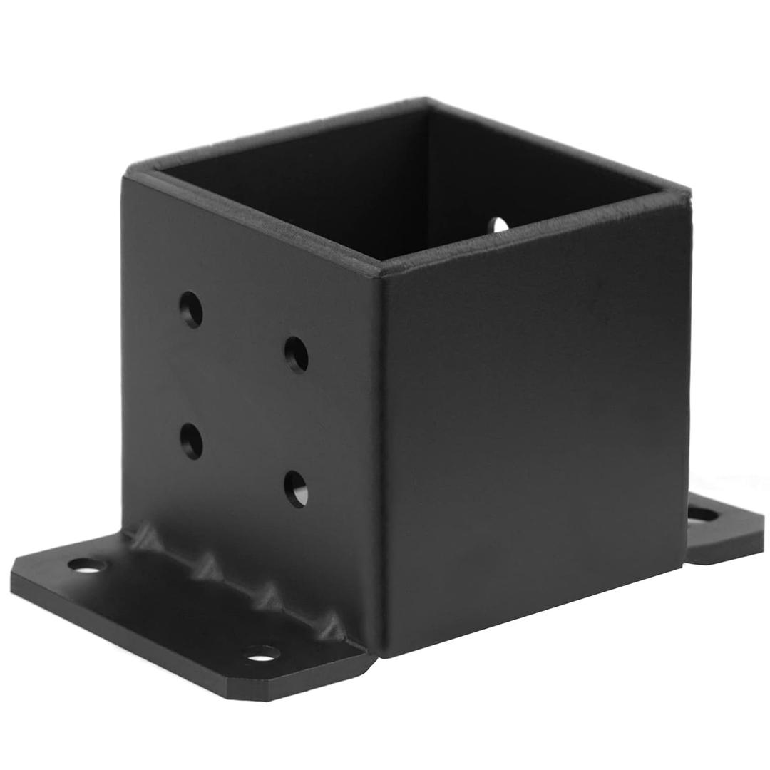 2 PCS 6x6 Post Base, 8-Gauge Heavy Duty Concrete Post Anchor Pergola Bracket for Deck, Porch Railing, Mailbox