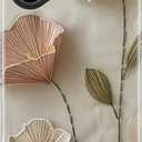 for iPhone 17 Case, Wireless Charging Compatible,Dual-Layer Protection with Stylish Wildflower Design, Soft Silicone + Hard Shell, Cute Phone Cover for Women - Ethereal Wire Florals