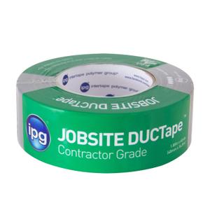 IPG JobSite DUCTape, Contractor Grade Duct Tape, 1.88" x 60 yd, Silver (Single Roll)