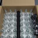 Cedilis 36 Pack Small Glass Bottle, 3oz Glass Woozy Bottle, Empty Mini Hot Sauce Bottles, Clear Liquor Wine Bottles with Shrink Capsule, Black Screw Caps, Dripper Insert