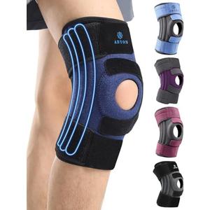 ABYON Knee Brace for Women & Men Meniscus Tear, ACL, Arthritis, Knee Support with Triple Side Stabilizers and Adjustable 360° Wraparound Strap for Maximum Knee Pain Support and Fast Recovery - Please Check How To Size Video