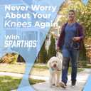 Sparthos Hinged Knee Brace for Larger Legs - Adjustable Stabilizing Support for ACL, MCL, Meniscus Tear, Arthritis - Open Patella - For Men and Women (Plus Size, XXX-Large, Ideal for Thighs 20"-28")