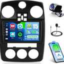 [2G+64G] for Chrysler PT Cruiser 2005-2010 Android Car Stereo with Wireless Carplay Android Auto, 9 Inch HD Touch Screen Radio with GPS WiFi Bluetooth FM/RDS EQ SWC