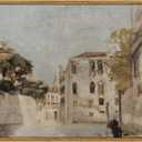 InSimSea Framed Wall Art for Living Room Classical Cityscape Artwork Wall Decorations View of Venice Canvas Prints Bathroom Pictures Farmhouse Office Home Wall Decor 12x16in (Vue de Venise)