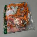 Blooming Jelly Womens 3 Piece Swimsuits Triangle Halter Thong Bikini Set Butterfly Bathing Suits Sarongs (X-Large, Orange Floral Print)