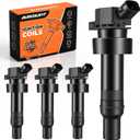 Set of 4 Ignition Coil Pack Compatible with 1.6 L4 Kia Soul 2012-2019, Rio 2012-2020, Hyundai Veloster 2012-2017, Accent 2012-2020 Coils Replacement for UF652