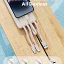 charmast 20000mAh Portable Charger with Built in Cables, 22.5W Travel Power Bank Fast Charging, USB C Cell Phone Battery Pack for iPhone 16/15/14/13/12/11 Series, iPad, Samsung, Android, Tablet