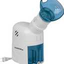 HealthWise Steam Inhaler Respiratory Vapor Therapy | Sinus Pressure, Congestion, Colds & Cough Relief | Facial Steamer, Steam Inhaler, FSA Eligible, Vaporizer or Vocal Steamer | Mask for Cleansing