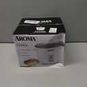AROMA Rice Cooker, 3-Cup (Uncooked) / 6-Cup (Cooked), Small Rice Cooker, Oatmeal Cooker, Soup Maker, Auto Keep Warm, 1.5 Qt, White, ARC-363NG
