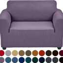 Joccun Stretch Chair Couch Cover,1-Piece Sofa Slipcover Spandex Jacquard Fabric Sofa Covers with Elastic Bottom,Washable Furniture Protector for Dogs,Cats,Kids(Armchair,Grapeade) (Small35" - 55")