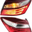 Right Passenger Side Tail Light Compatible with Honda Accord 2016 2017, Rear Tail Lights, Right Brake Turn Signal Taillight, Passenger Side Taillamp Replace HO2805108