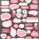 LOVEANNA Pretty Handmade Flower Elegant Baby Girl Shower Birthday Thank You Wedding Cards with Envelopes Floral Bridal Shower,4x6 Inches,4 Combinations