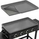 Silicone Griddle Mat for Blackstone Accessories, Waterproof Dustproof Anti-Warping UV-Resistant Full-Wrap Criddle Cover, 36" All-Encompassing Coverage Duty Griddle Mat (Full Coverage: Gray, 36 Inch)