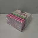 Sparkle and Bash Buffalo Plaid Napkins, It's A Girl Baby Shower (6.5 In, 100 Pack)